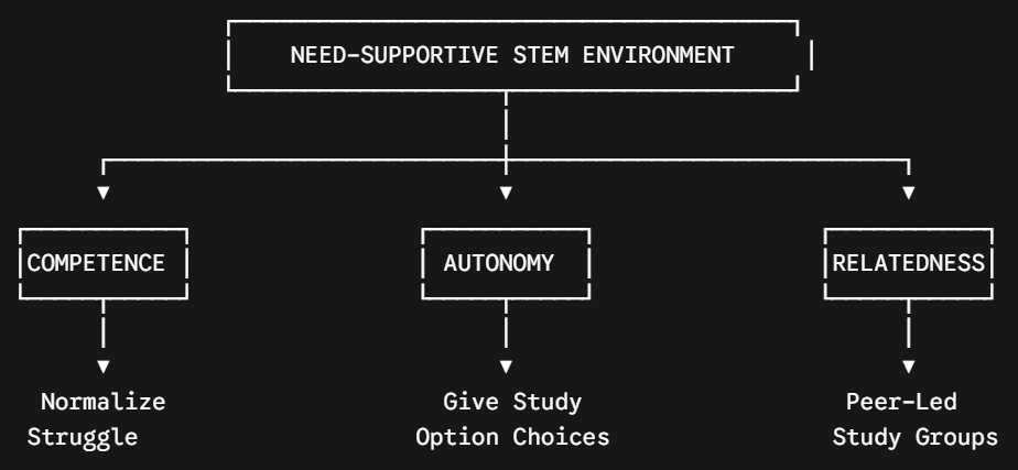 Figure: How Universities Can Fulfill Psychological Needs