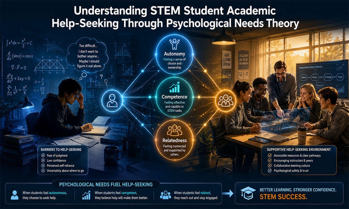 Figure: Understanding STEM Student Academic Help-Seeking Through Psychological Needs Theory